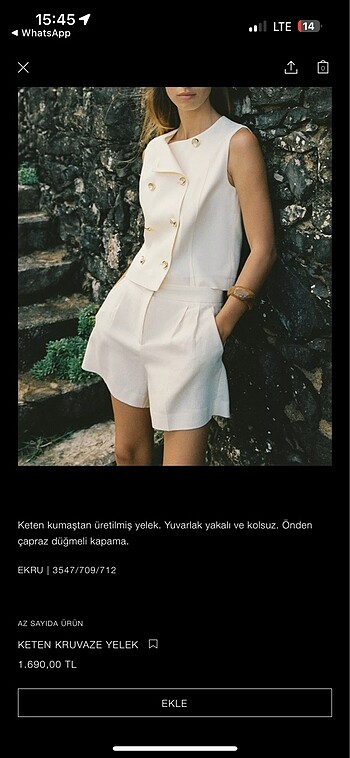 Zara ceket