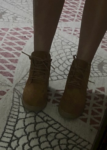 Taba rengi süet bot - Görsel 7