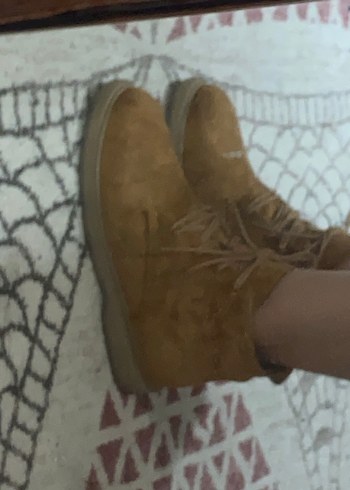 Taba rengi süet bot - Görsel 9