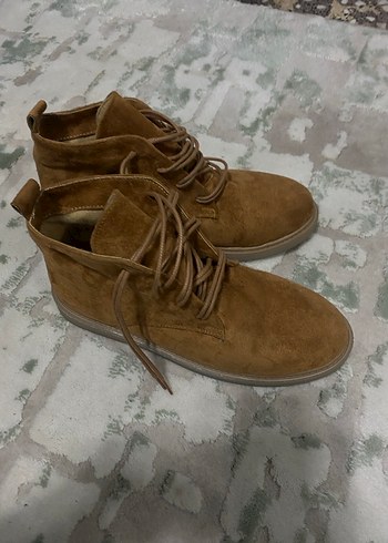 Taba rengi süet bot - Görsel 2