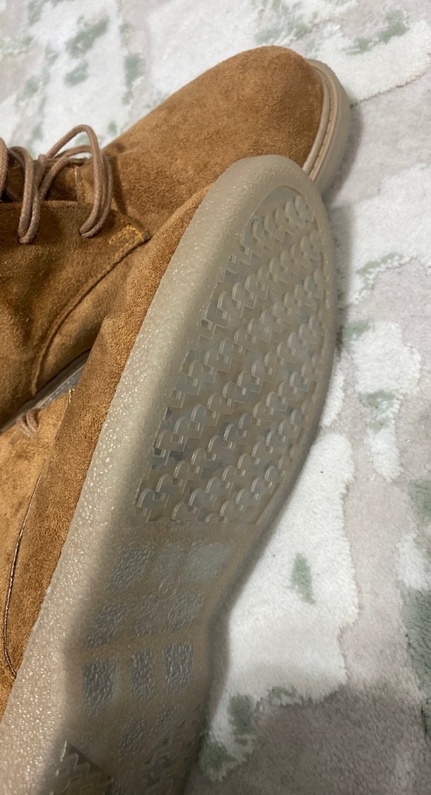 Taba rengi süet bot - Görsel 5