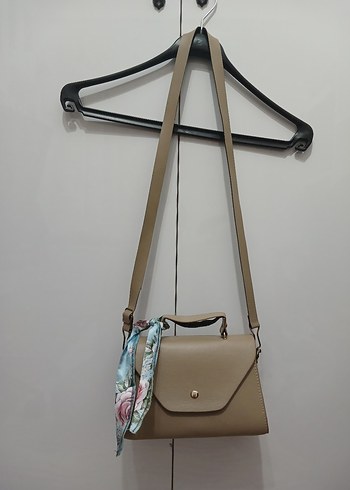 Bej Kadın Bohem Tokalı Çanta - Görsel 2