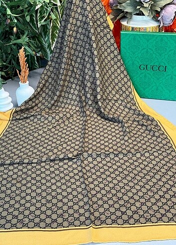 Gucci Gucci A Kalite İthal Yün İpek Şal