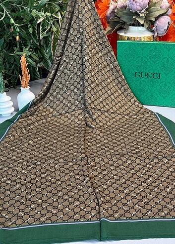 diğer Beden Gucci A Kalite İthal Yün İpek Şal