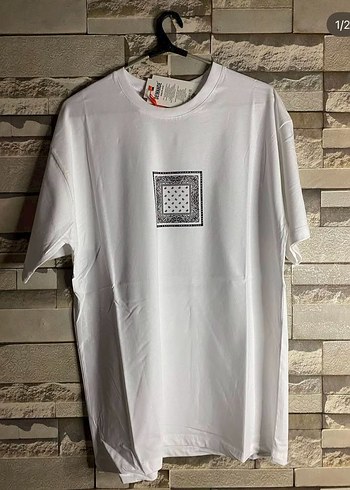 Beyaz Baskılı unisex tişört