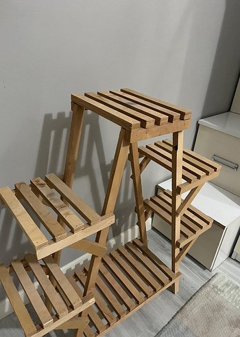 Beden Ahşap Çok Katlı Raf