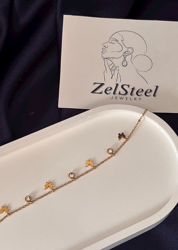 Zincir Detaylı Altın Renk Kadın Bileklik - Görsel 3