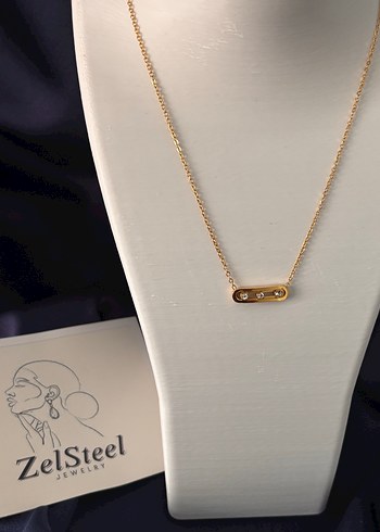 ZelSteel Mini Altın Zincir Kolye - Görsel 2