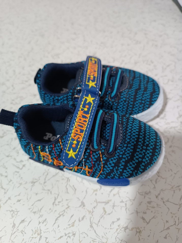 Polaris Mavi Bağcıksız Erkek Çocuk Spor Ayakkabı - Görsel 2