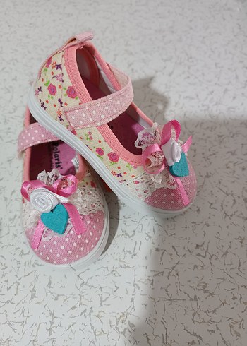 Polaris Kız Çocuk Pembe Dantelli Bohem Spor Ayakkabı - Görsel 2