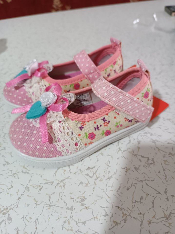 Polaris Kız Çocuk Pembe Dantelli Bohem Spor Ayakkabı - Görsel 3