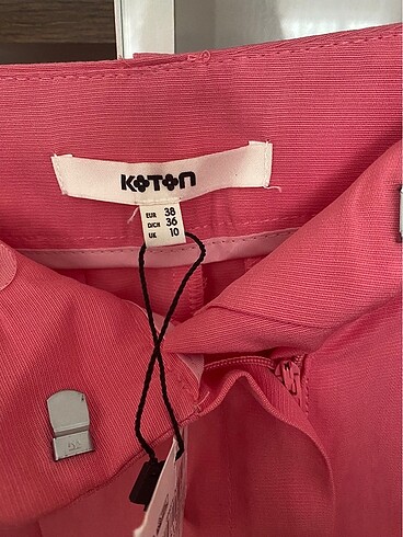 38 Beden pembe Renk Koton pembe şort
