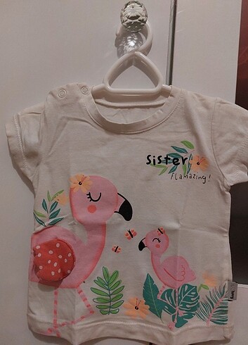 12-18 Ay Beden Kız Bebek tşört