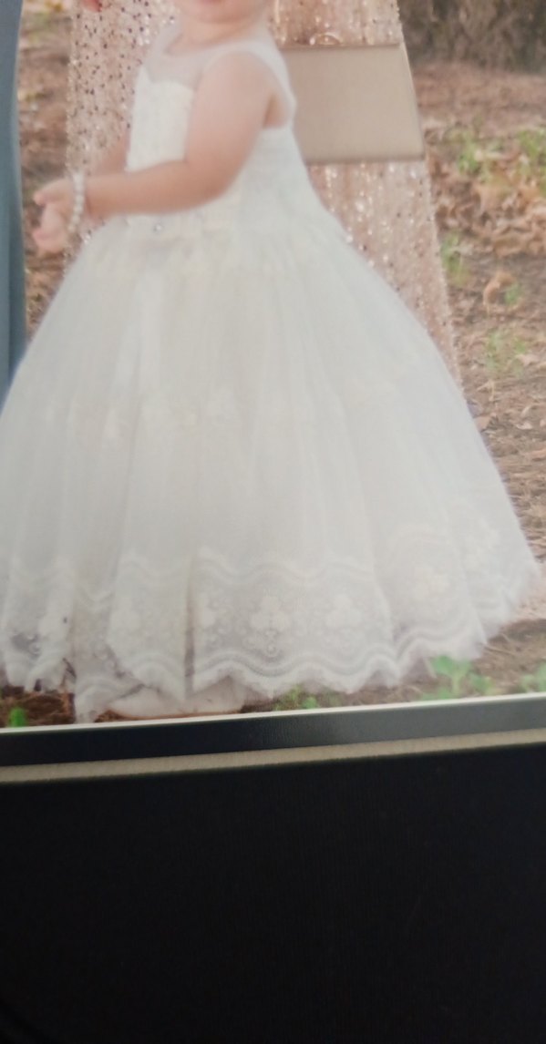 Dantelli İşlemeli Beyaz Kız Çocuk Etek - Görsel 5