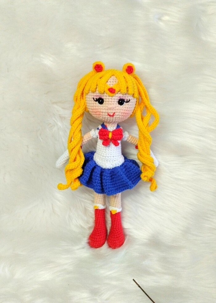 Amigurumi Ay Savaşçısı El Yapımı bebek - Görsel 2