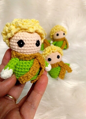 Amigurumi Küçük prens anahtarlik - Görsel 2
