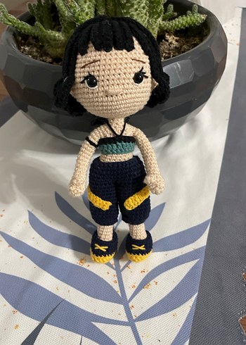 Sarı Detaylı El Örgüsü Bebek - Görsel 2