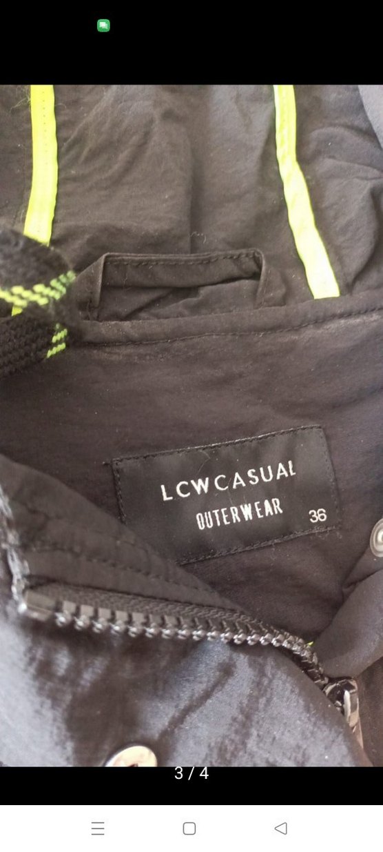 kadın Siyah Uzun Fermuarlı Yağmurluk - Görsel 3