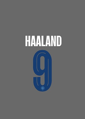 M.City HAALAND Forma Baskısı