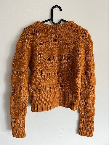 H&M pumpkin spice alpaca yünlü kazak