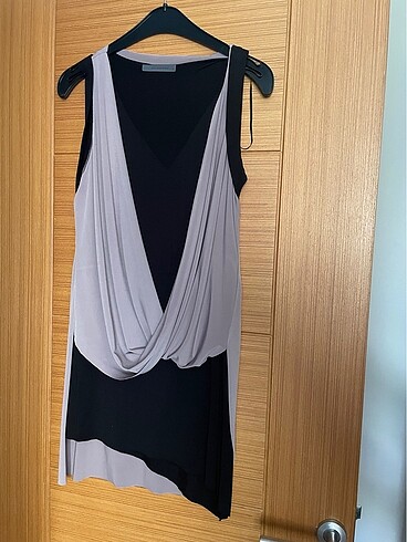 36 Beden Polo Garage mini vizon-siyah elbise