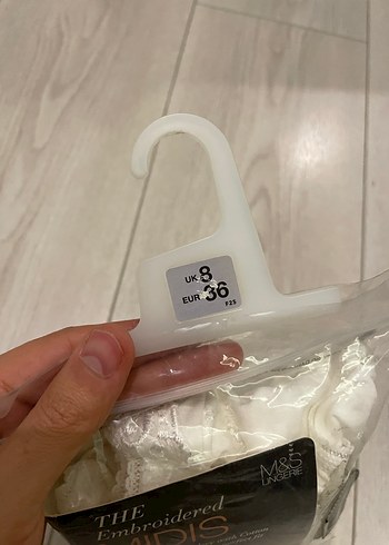 Nakışlı Beyaz Midi Külot - Görsel 4