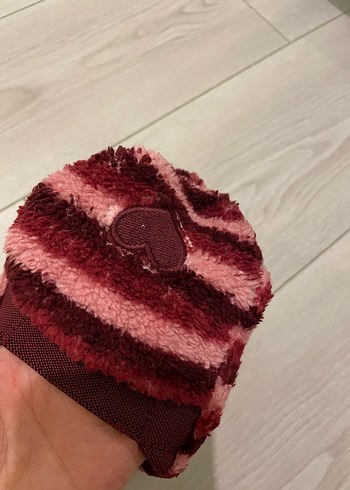 Bordo Örgü Sıcak Ev Patiği - Görsel 2