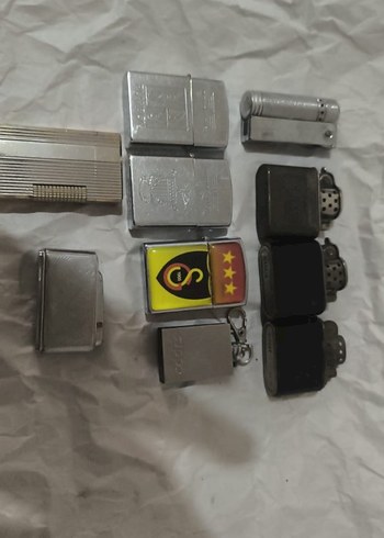 Vintage Gri Erkek Çakmak Koleksiyonu