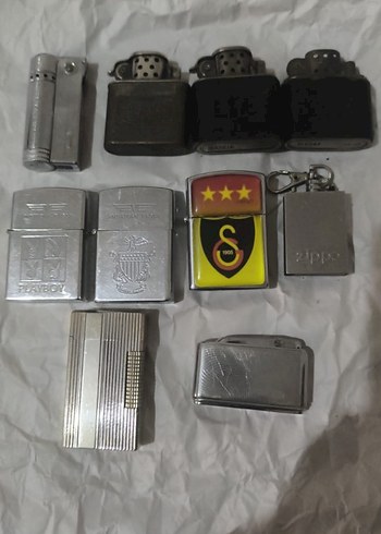 Vintage Gri Erkek Çakmak Koleksiyonu