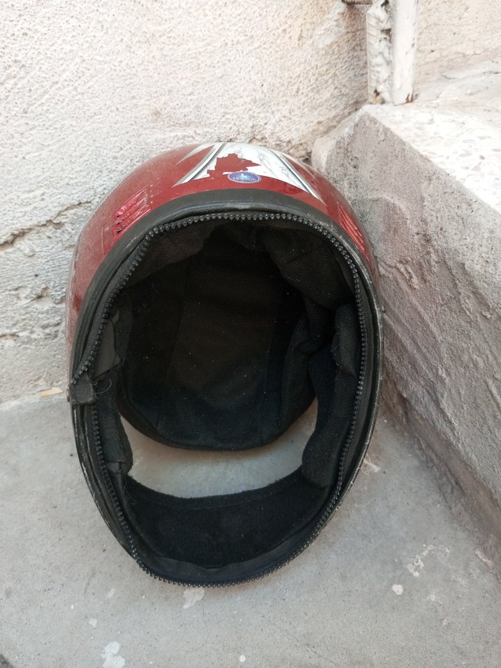 Diger Kırmızı Baskılı Seramik Motosiklet Kaskı - Görsel 3