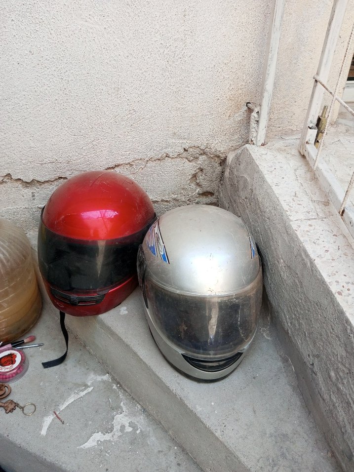 Diger Kırmızı Baskılı Seramik Motosiklet Kaskı - Görsel 4