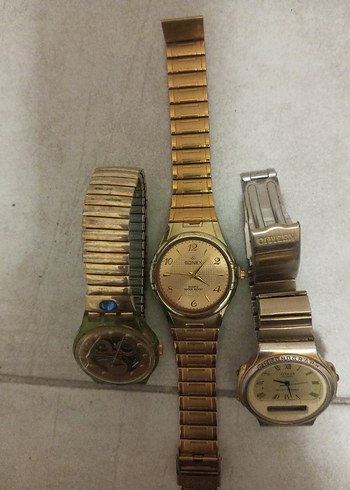 Vintage Altın Renk erkek karışık Saatleri - Görsel 2