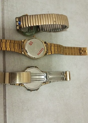 Vintage Altın Renk erkek karışık Saatleri - Görsel 6