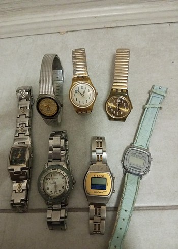 Vintage Gri Kadın Saatleri Tokalı - Görsel 5