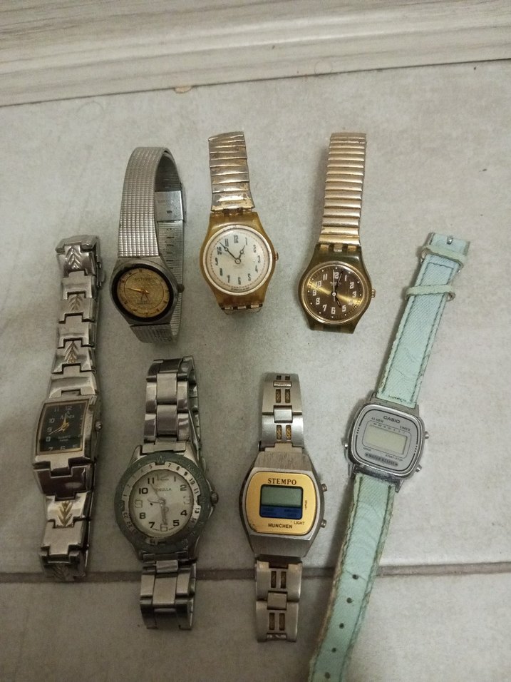 Vintage Gri Kadın Saatleri Tokalı - Görsel 5