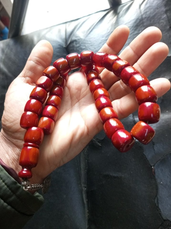 Kırmızı Erkek Tesbih Boncukları - Görsel 2