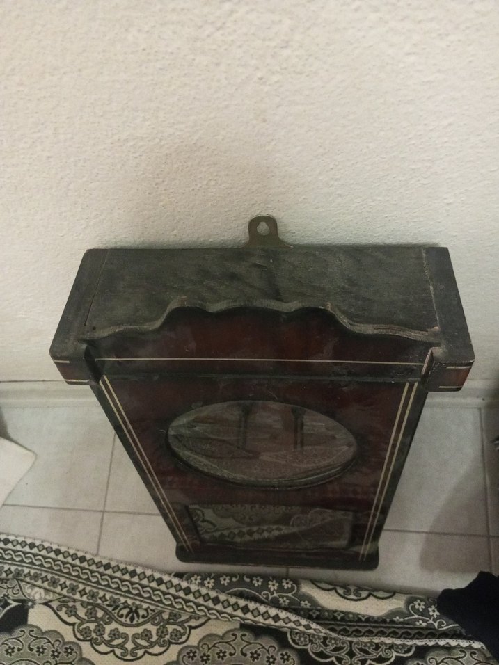 Kahverengi Ahşap Duvar Saat kadranı - Görsel 4