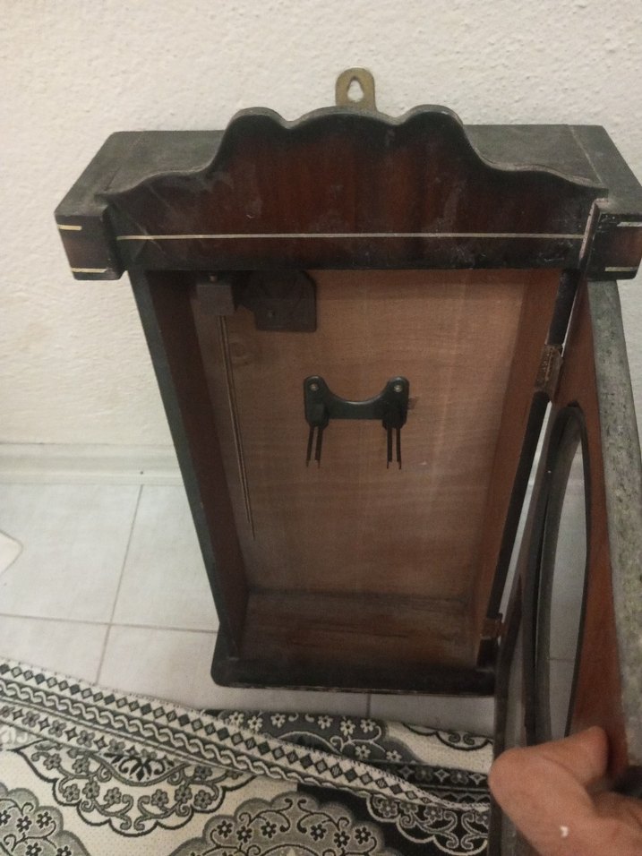 Kahverengi Ahşap Duvar Saat kadranı - Görsel 5