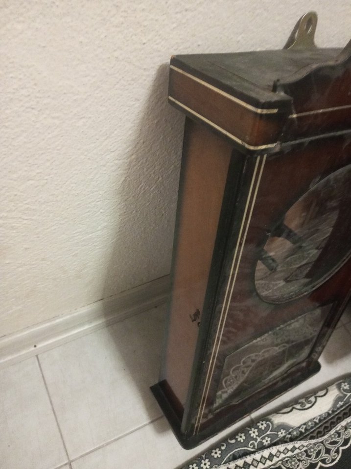 Kahverengi Ahşap Duvar Saat kadranı - Görsel 2