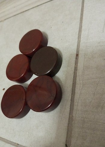 Kahverengi katalin eski Okey Pulu Seti - Görsel 2