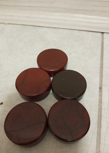 Kahverengi katalin eski Okey Pulu Seti - Görsel 4