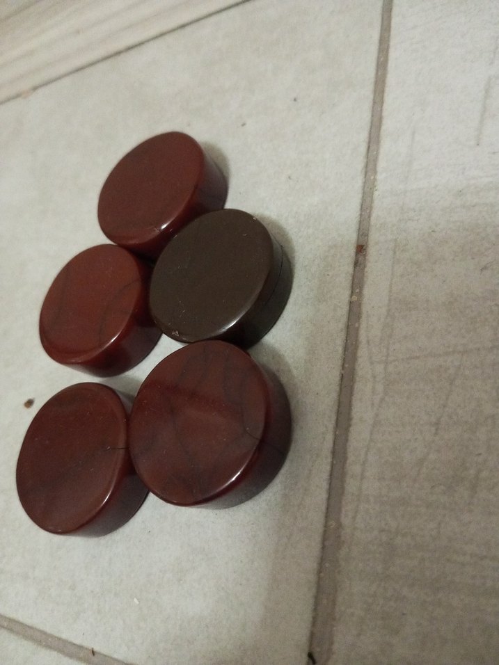 Kahverengi katalin eski Okey Pulu Seti - Görsel 2