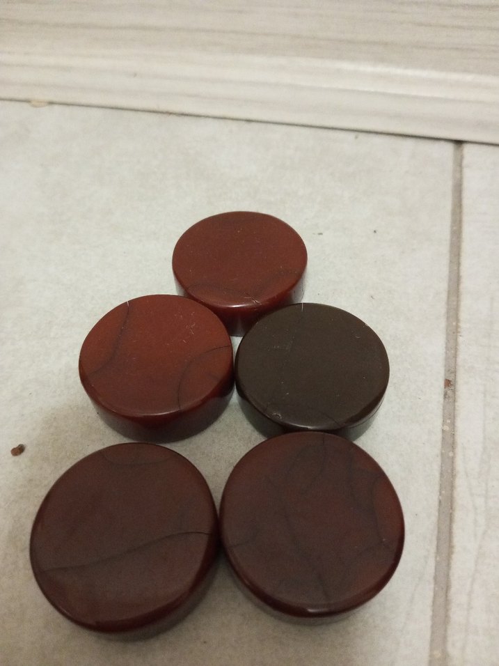 Kahverengi katalin eski Okey Pulu Seti - Görsel 4