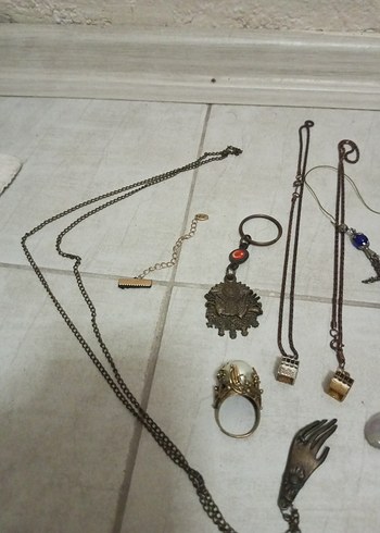 Bohem Zincir Detaylı Kadın Takı Seti - Görsel 6