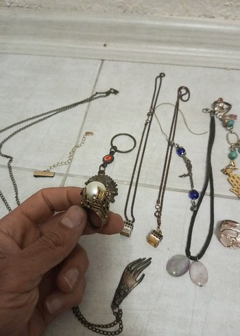 Bohem Zincir Detaylı Kadın Takı Seti - Görsel 4