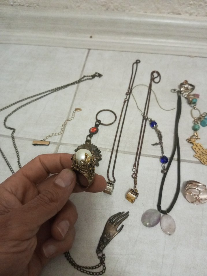 Bohem Zincir Detaylı Kadın Takı Seti - Görsel 4