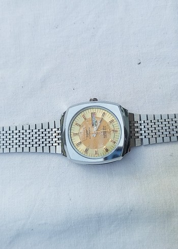 Vintage Erkek Altın Renk Otomatik Saat - Görsel 7