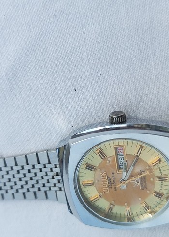 Vintage Erkek Altın Renk Otomatik Saat - Görsel 6