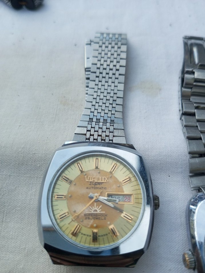 Vintage Erkek Altın Renk Otomatik Saat - Görsel 2