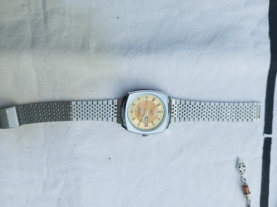 Vintage Erkek Altın Renk Otomatik Saat - Görsel 3